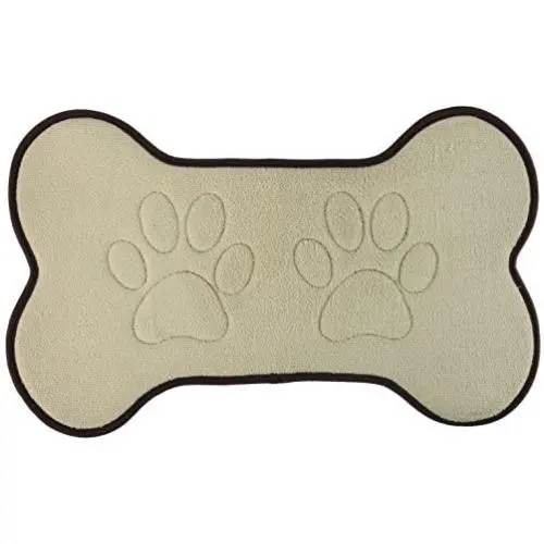 Beatrice Home Fashions Bone Shaped Feeding Mat Beatrice Home Fashions Bone Shaped Feeding Mat
