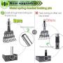 Larger Dog Pooper Scooper, Adjustable Long Handle, Strong and Sturdy Rake & Scooper Set, Rust-Proof Metal Poop Scooper Perfect for Lawns & Gravel, Great for Small to Large Dogs