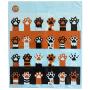 Poopy Packs for Cats XL Cat Litter Bags (Orange Paws)