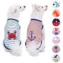 Blueberry Pet 9 Patterns Soft & Comfy Sea Lover Shirt - Cotton T-Shirt for Dogs or Kids