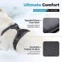 rabbitgoo No Pull Dog Harness and Leash Set with 2 Metal Clips Reflective Front Walking Harness for Small Medium Large Dogs Adjustable Padded Pet Vest Harnesses with Easy Control Soft Handle