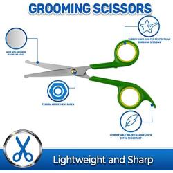 Pet Magasin Grooming Scissors Kit & Pet Magasin Grooming Brushes Bundle