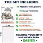 PURRRFECT PAWZ Cat Scratch Furniture Protector - Cat Scratch Deterrent - Vinyl, Cat Furniture Protector - Anti Scratch Furniture Protector - Couch Protectors from Cats Scratching - Cat Tape - 10 Pack