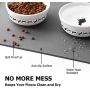 Y YHY Waterproof Pet Food Mat, 24 Inches Large XL Dog Cat Feeding Mat, Non Stick Food Pad Water Cushion, FDA Grade Silicone, Superior Hygiene, Non-Toxic, Hypoallergenic