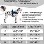No Pull Dog Harness with Strong Handle Adjustable Emotional Support Dog Vest Harness Reflective Dog Halter for Outdoor Activities Easy On and Off Dog Harness for Small to Large Dogs
