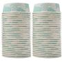 Glad for Pets Disposable Feeding Bowls | Small Dog Bowls in Teal Pattern | 1.75 Cup Feeding Size, 50 Count - Dog Bowls are Great for Dry and Wet Dog Food or Water
