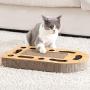 MIAOXSEN Cat Toy with Sturdy Scratching Pads Lounge and Jingly Balls for All Ages of Indoor Cats