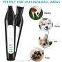 Dog Nail Clipper 4 in 1 Upgraded Three-Speed Electric Dog Clippers Pet Nail Grinder Rechargeable Pet Nail and Hair Trimmer with Comb Guides Scissors Kits for Dogs Cats Pets