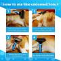 Pet Brush, 2-Side Pet Grooming Tools for Cat and Dog with Deshedding Brush and Safe Dematting Comb
