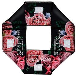 Buckle-Down Dog Toy Octagon Flyer Oregon Silhouette Portland Oregon City of Roses Roses White