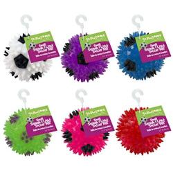 Gnawsome 2.5” Squeak & Light Soccer Ball Dog Toy - Small, Promotes Dental and Gum Health for Your Pet, Colors will vary, 2.5''