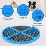 ZOLEN Dog Lick Mat, Dog Slow Feeder,Pet Calming Mat Anxiety Relief Dog Cat Training Licking Mat Perfect for Food,Dog Slow Food Bowl