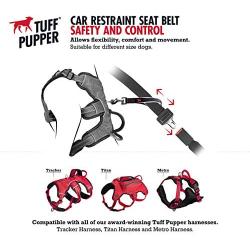 Tuff Pupper Heavy Duty Dog Car Seat Belt Strap Adjustable Size | Premium Hardware