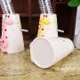 redcolourful Quality Pet Supplies, Giraffe Pattern Water Bottle Holder Hamster Pet Vertical Ceramic Kettle Bracket 13cm Ideal Pet Product