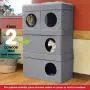 Kitty City Large Stackable Tan Cat Condo, Cat Cube, Cat House, Pop Up Bed, Cat Ottoman Kitty City Large Stackable Tan Cat Condo, Cat Cube, Cat House, Pop Up Bed, Cat Ottoman