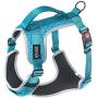 TSPRO No Pull Dog Harness with Leash Clip and Handle Adjustable Reflective Vest Easy On Dog Harness Air Mesh Dog Harness
