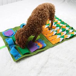 vocheer Dog Snuffle Mat, Pet Feeding Mat Dog Training Pad Sniffing Mat,Encourages Natural Foraging Skills for Stress Release