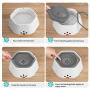 HETH Dog Water Bowl for Pet Drinking and Eating, No Spill Slow Feeder Preventing Chocking Water and Food Bowl