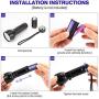 UV Blacklight detector Flashlight Small Household Appliances 51 LED Pet Urine Detector multi-function UV Flashlight KULED