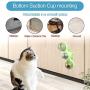 hdee Interactive Cat Catnip Toy, Cat Windmill Turntable Toy, Pet Scratch Toy Funny Kitten Toy with Catnip and Bell, Attract Cats Attention, for Cat Grooming Massage Playing, Green/Pink