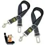 ANNTU Dog Seatbelt, 2Pcs Dog seat Belt, car Dog seat Belts-with Denim Cloth for Your Dogs ANNTU Dog Seatbelt, 2Pcs Dog seat Belt, car Dog seat Belts-with Denim Cloth for Your Dogs