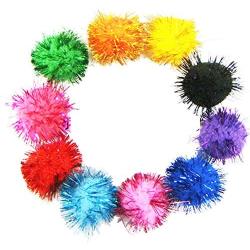 Rimobul Assorted Color Sparkle Balls My Cats All Time Favorite Toy - 1.5'' - 20 Pack