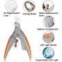 LATTOOK Illuminated Pet Nail Clipper, Trimmer Grinder Grooming Tool Care Clipper for Cats & Dogs Nails Claws, 5X Magnification Pet Nail Scissor Safe with LED Light