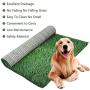 AZSSMUK Artificial Turf Pet Pee Grass Mat,Dog Grass Pad with Drain,Washable Professional Dog Toilet Grass Potty Training Grass for Indoor/Outdoor - 2packs