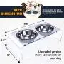 ZEXPRO Medium Size Dog Acrylic Elevated Pet Bowls - Raised Clear Feeding Stand for Dogs - 2 Set of Stainless Steel Food Container 2021 Upgrade Version ZEXPRO Medium Size Dog Acrylic Elevated Pet Bowls - Raised Clear Feeding Stand for Dogs - 2 Set of Stainless Steel Food Container 2021 Upgrade Version