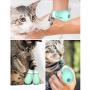 Anti-Scratch Cat Boots Gloves, 4 Pcs Soft Adjustable Silicone Kitty Nail Cover, Pet Care Grooming Anti Scratching Shoes for Bathing, Nail Clipping, Ears Cleaning, Checking, Feeding Medicine, Treatment