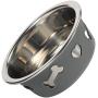 v Dog Bowl Stainless Steel Pet Bowl Cat Bowl Dog Food Water Bowl Dog Basic Bowl