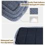 KEMULUS 20''/28''/35'' Padded Bolster Dog Crate Bed for Small Medium Large Dogs Self Warming Dog Pillow Bed Anti Slip Plush Pet Crate Pads for Cats and Dogs Mattress Sleeping Kennel Pads