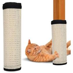 Table Leg Scratch Board, Sofa Scratcher Mat Furniture Protect Sofa Sisal Scratch Protect, White Table Leg Furniture Protection Pets for Cats