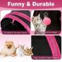 SuBleer Cat Tunnel, Collapsible 3 Way Play Pet Cat Tunnels for Indoor Cats Outdoor Tube Toys with Pom Ball for Rabbits Kittens Dogs