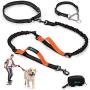 PuppyDoggy Hands Free Dog Leash Reflective 6 ft for Large and Medium Dogs with Adjustable Waist Belt & Chain Martingale Dog Collar & Poop Bag Dispenser for Running Walking Training (Large, Orange) PuppyDoggy Hands Free Dog Leash Reflective 6 ft for Large and Medium Dogs with Adjustable Waist Belt & Chain Martingale Dog Collar & Poop Bag Dispenser for Running Walking Training (Large, Orange)