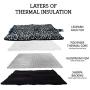 Thermal Cat Pet Dog Warming Bed Mat, Comfortable Nap, Sleeping and Crate Mat for Cats (Regular, Grey)