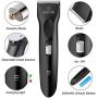 oneisall Dog Clippers for Thick Coats, Professional Powerful Grooming Kit Low Noise Cordless Hair Clipper Trimmers Shaver for Small Medium and Large Dogs Cats Pets - Black
