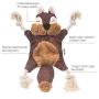 Vitscan Durable Dog Toys for Aggressive Chewer Squeak, Indestructible Dog Toys Tough Dog Squeaky Toys No Stuffing Crinkle Dog Toy, Rope Knots Puppy Chew Toys Sturdy Squirrel Dog Toy