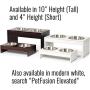 PetFusion Elevated Dog Bowls, Cat Bowls -- Bamboo feeder w/ Water Resistant seal (Short 4'' Tall 10'' options). US FOOD GRADE Stainless Steel raised bowls