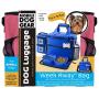 Mobile Dog Gear, Week Away Dog Travel Bag for Small Dogs, Includes Lined Food Carriers and 2 Collapsible Dog Bowl, Pink