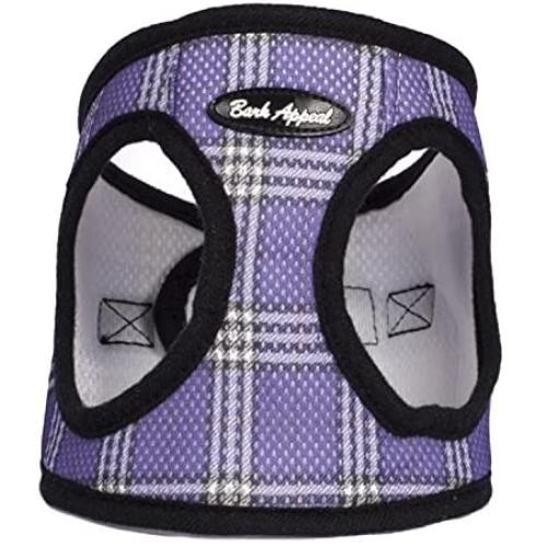 Plaid Mesh EZ Wrap Harness (Medium, Lavender)
