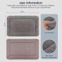 JoicyCo Dog Bed Crate Pad Mat 35''/42''/47'' Washable Pet Bed Cat Beds Soft Dog Mattress- Anti-Slip Kennel Pad Luxury Color (35IN, Clay Gray)