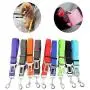 Pet Pet Dog Cat Car Seat Belt Adjustable Harness Seatbelt Lead Leash for Small Medium Dogs Travel Clip Safety Dog Leash 12 Color (Color : Sky Blue)