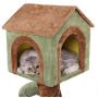 YoSpot Muti-Level Cat Tree House for Small Cat and Kitty 39.1 inch, with Scratching Pad, Plush Kitten Condos