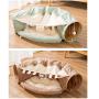ZZK Cat Toys Foldable Mobile cat Tunnel Toy pet Mongoose pup Interactive Games Channel cat pet Supplies cat Litter Cat Spring