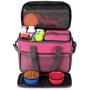 KOPEKS Dog Cat Pet Travel Bag Thermal Bag with Compartments Bowl and Drinker Foldable Travel Kit