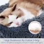 rabbitgoo Cat Bed for Indoor Cats, Fluffy Round Cat Bed for Small Dogs Kittens, Self Warming Calming Bed for Improved Sleep, Soft Plush Donut Cuddler Cushion Pet Bed, Non-Slip, Machine Washable, Gray