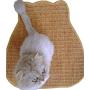 ITSMAOMI Cat Scratcher Mat for Floor, Natural Sisal Cat Scratch Mats, Horizontal Cat Floor Scratching Pad Rug, Protect Carpets and Sofas，23.6 X 15.7 Inch