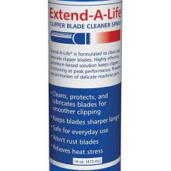 Top Performance Extend-A-Life Blade Rinses — Handy Spray Cleaners for Dog-Grooming Clippers, 16oz