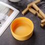 LIONWEI LIONWELI Ceramic Elevated Raised Cat Bowl with Wood Stand No Spill Pet Food Water Feeder Cats Small Dogs